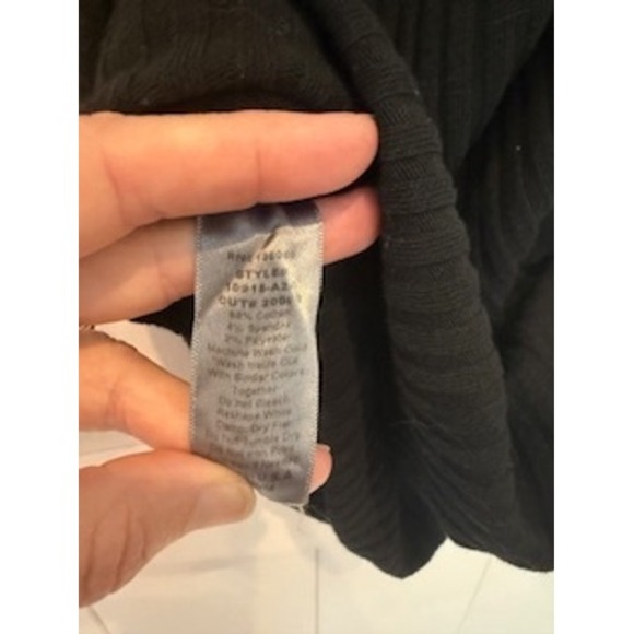 Project Social T Los Angeles Ribbed Black Tank‎ Dress - Ruched - Medium - Picture 6 of 6